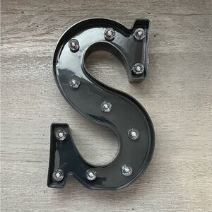 💖5 for $25💖 LED Marquee Letter S Light Black | Illuminated Alphabet Sign | NWOT